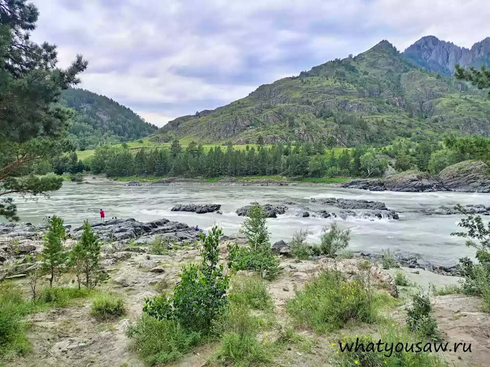 Пороги с берега